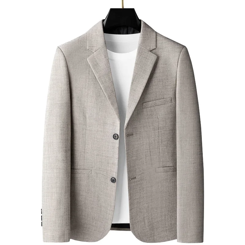 Men Formal Wear With Coat - メンズカジュアルウェア,ジャケット,ジャケット,無地,スリムフィット,4XL,春