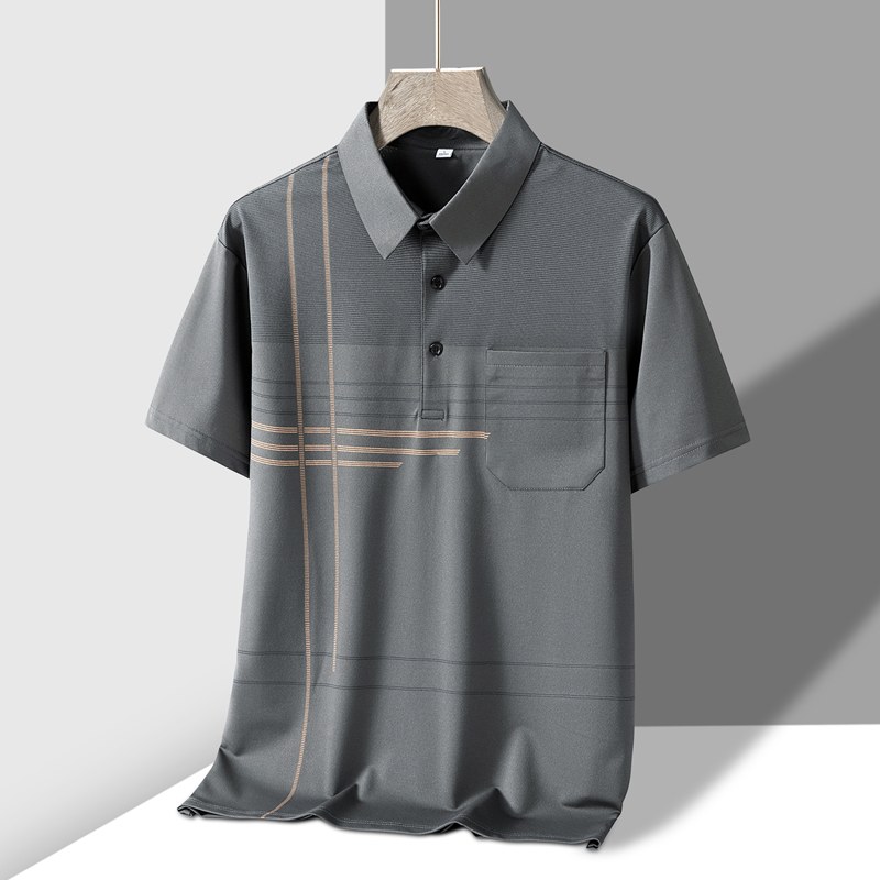 Men'S Polo Formal Wear - 2026 新しい夏ゴルフウェアポロシャツ男性用通気性フロントポケットデザイングラフィックポロ Tシャツ男の新しいコレクション