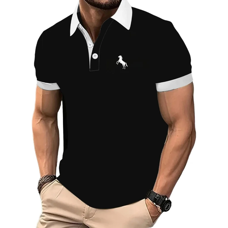 Men'S Polo Formal Wear - メンズ ポロシャツ 半袖 グラデーションカラー ジム フィットネス