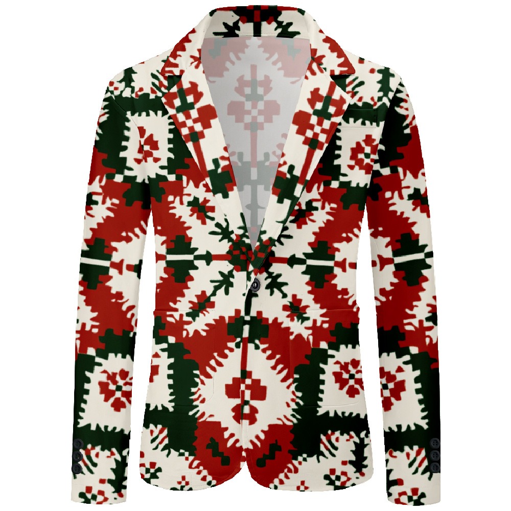 メンズ フェスティバル クリスマス カジュアル ブレザー 3 - Men Formal Wear With Coat のレビューと価格