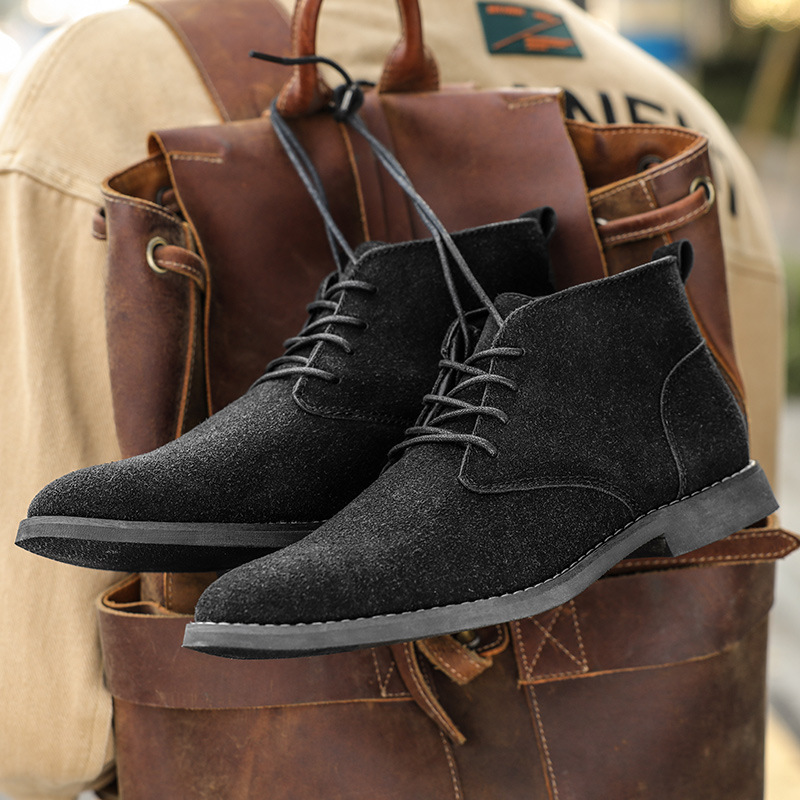 英国風ブラウンチェルシーブーツ メンズ ハイカットドレスシュ - Men Formal Wear With Boots のレビューと価格