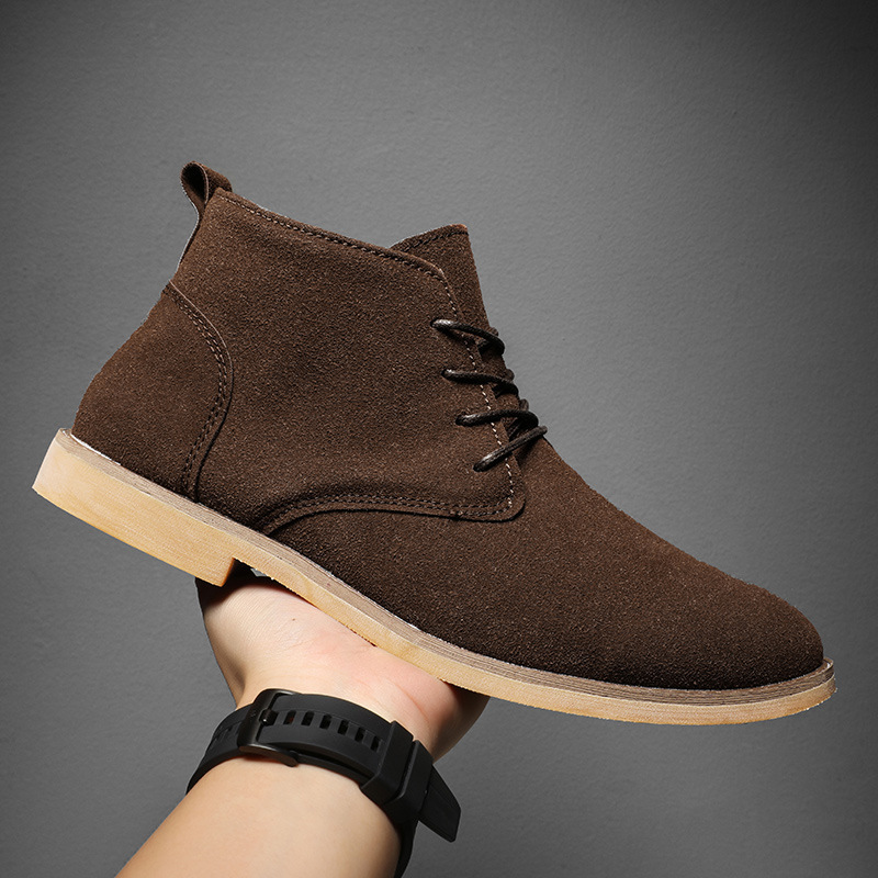 英国風ブラウンチェルシーブーツ メンズ ハイカットドレスシュ - Men Formal Wear With Boots のレビューと価格