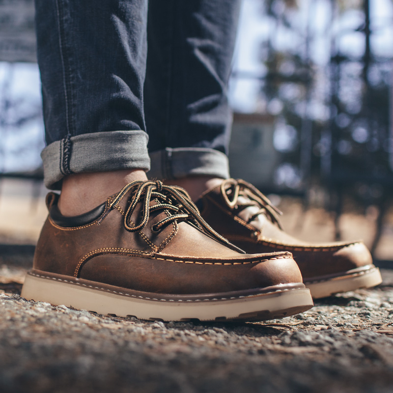 Maden メンズ ヴィンテージ ドレスシューズ ブラウン  - Men Formal Wear With Boots のレビューと価格