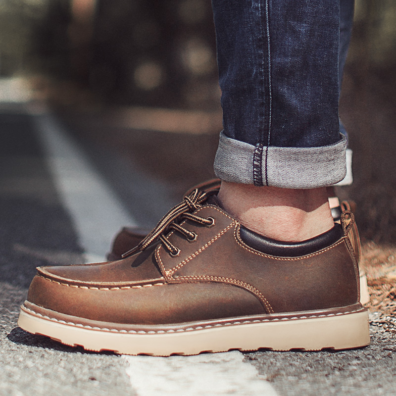 Maden メンズ ヴィンテージ ドレスシューズ ブラウン  - Men Formal Wear With Boots のレビューと価格