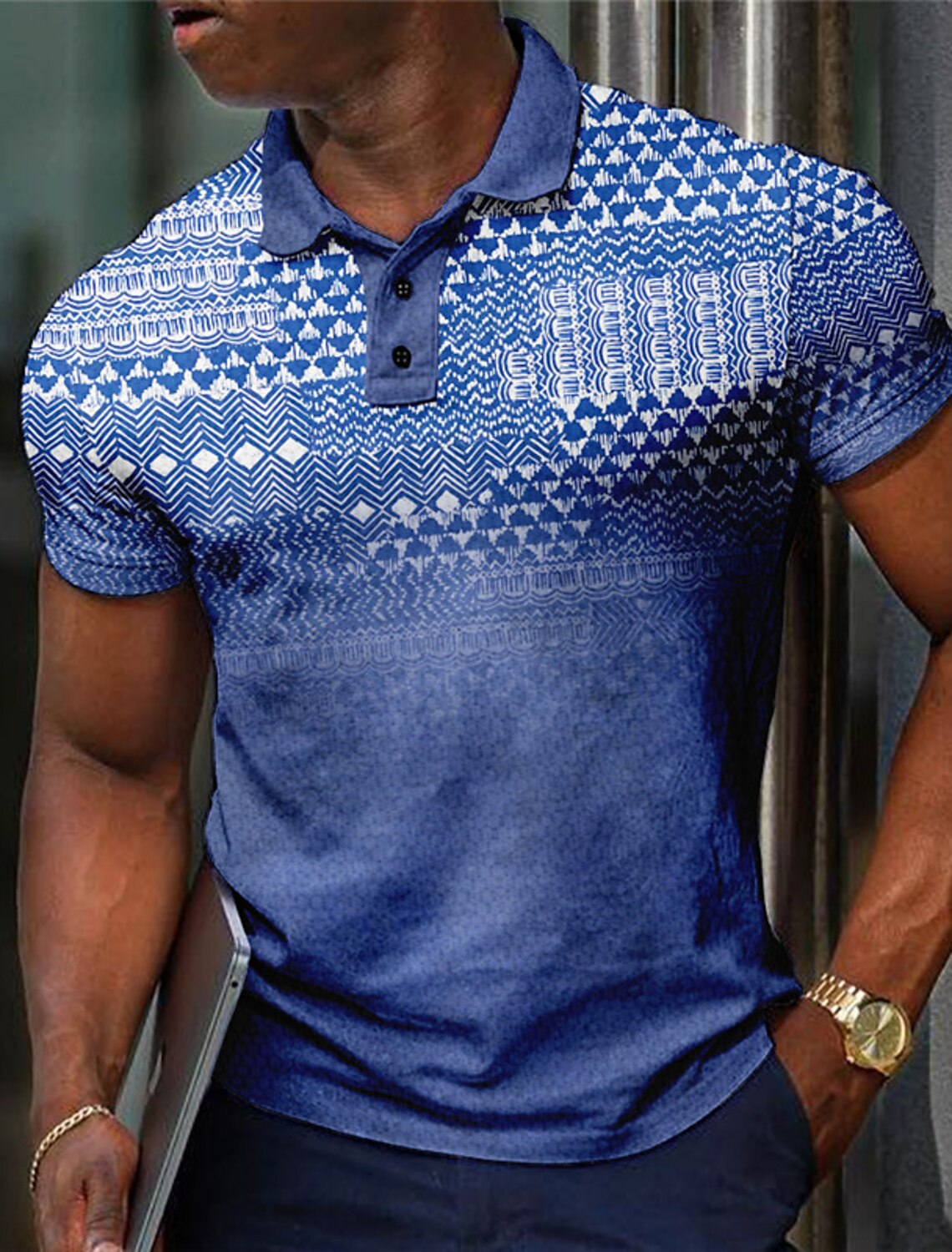 ファッションメンズチェック柄ポロシャツゴルフシャツ半袖ポロシ - Men'S Polo Formal Wear のレビューと価格