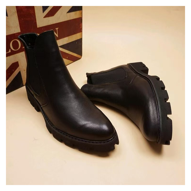 メンズカジュアルビジネスオフィスフォーマルドレスチェルシーブ - Men Formal Wear With Boots のレビューと価格