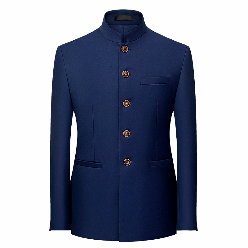 2026年 メンズ 中華風 長袖スーツジャケット 韓国風 フ - Men Formal Wear With Coat のレビューと価格