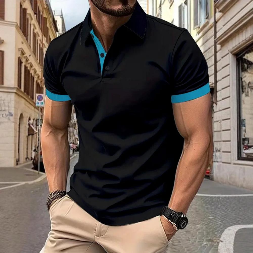 メンズトップス ラペル半袖 カジュアル ルーズフィット レギ - Men'S Polo Formal Wear のレビューと価格