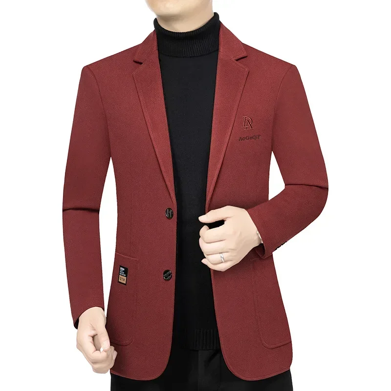 新しい秋の男のフォーマルウェア豪華なブレザージャケットビジネ - Men Formal Wear With Coat のレビューと価格