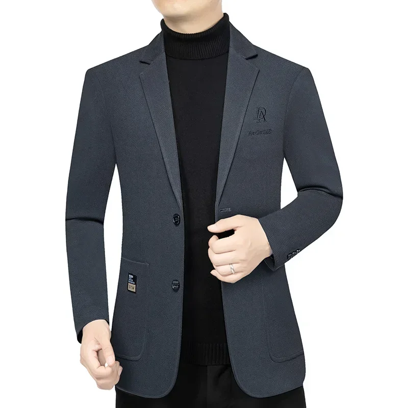 新しい秋の男のフォーマルウェア豪華なブレザージャケットビジネ - Men Formal Wear With Coat のレビューと価格