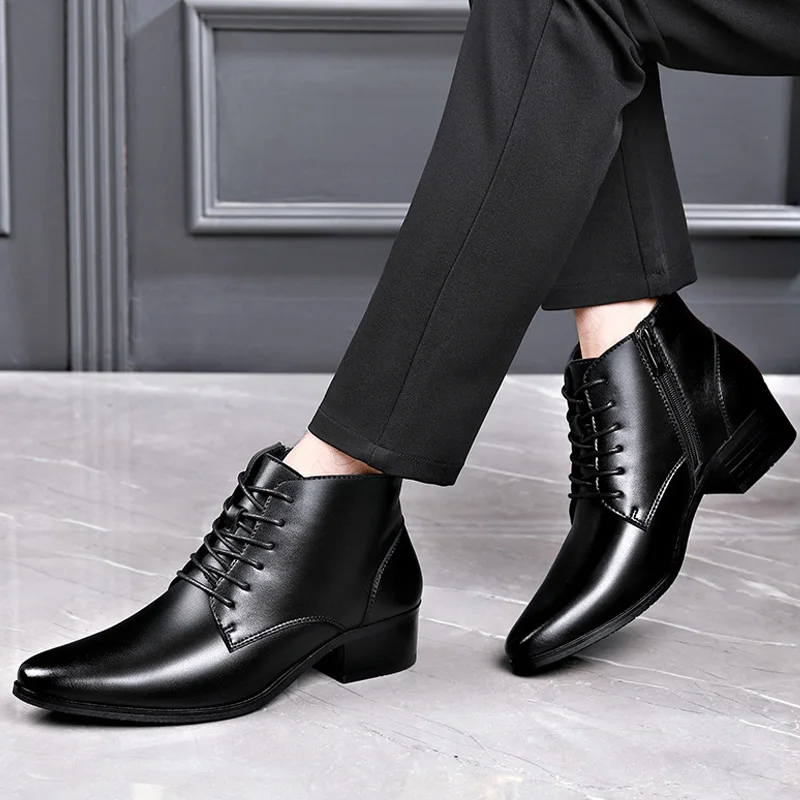 メンズカジュアルビジネスオフィスフォーマルドレスチェルシーブ - Men Formal Wear With Boots のレビューと価格