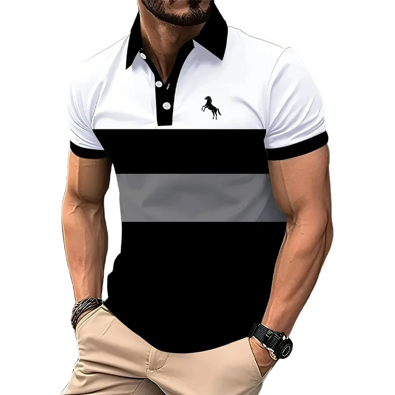 メンズ ポロシャツ 半袖 グラデーションカラー ジム フィッ - Men'S Polo Formal Wear のレビューと価格